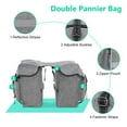 thumbnail image 4 of Rear   Rear Seat Bag Quick Release Buckle Side Bag For Outing Necessities Black, 4 of 7