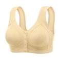 thumbnail image 5 of Everyday Bras for Women Low Support Sports Bra Bras Strapless Athletic Bra Women Bras plus Size Front Close Pack of Bras Sports Bras for Girls Women Sports Bra plus Size Running Girl One Beige 42, 5 of 5