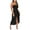 Black, variant on VBTAPA Eyelet Dresses for Women Trendy Strapless Wrap Slit Dress High Waisted Ruched Bodycon Cocktail Party Dress Black L