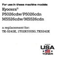thumbnail image 2 of MADE IN USA TONER Compatible Replacement for Kyocera Copystar Ecosys P5026cdw M5526cdw  TK5242 TK-5242K Black, 2 Pack, 2 of 6