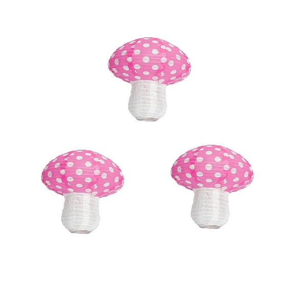 YYKihy Large Mushrooms Shaped Paper Lanterns For Theme Decor Hanging Mushrooms Ornament