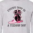 thumbnail image 4 of Inktastic Cowgirl Cute Yeehaw Day Long Sleeve Youth T-Shirt, 4 of 5