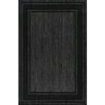 thumbnail image 6 of Beverly Rug Floral Bordered Washable Outdoor Indoor Area Rugs 9x12 Black, 6 of 9