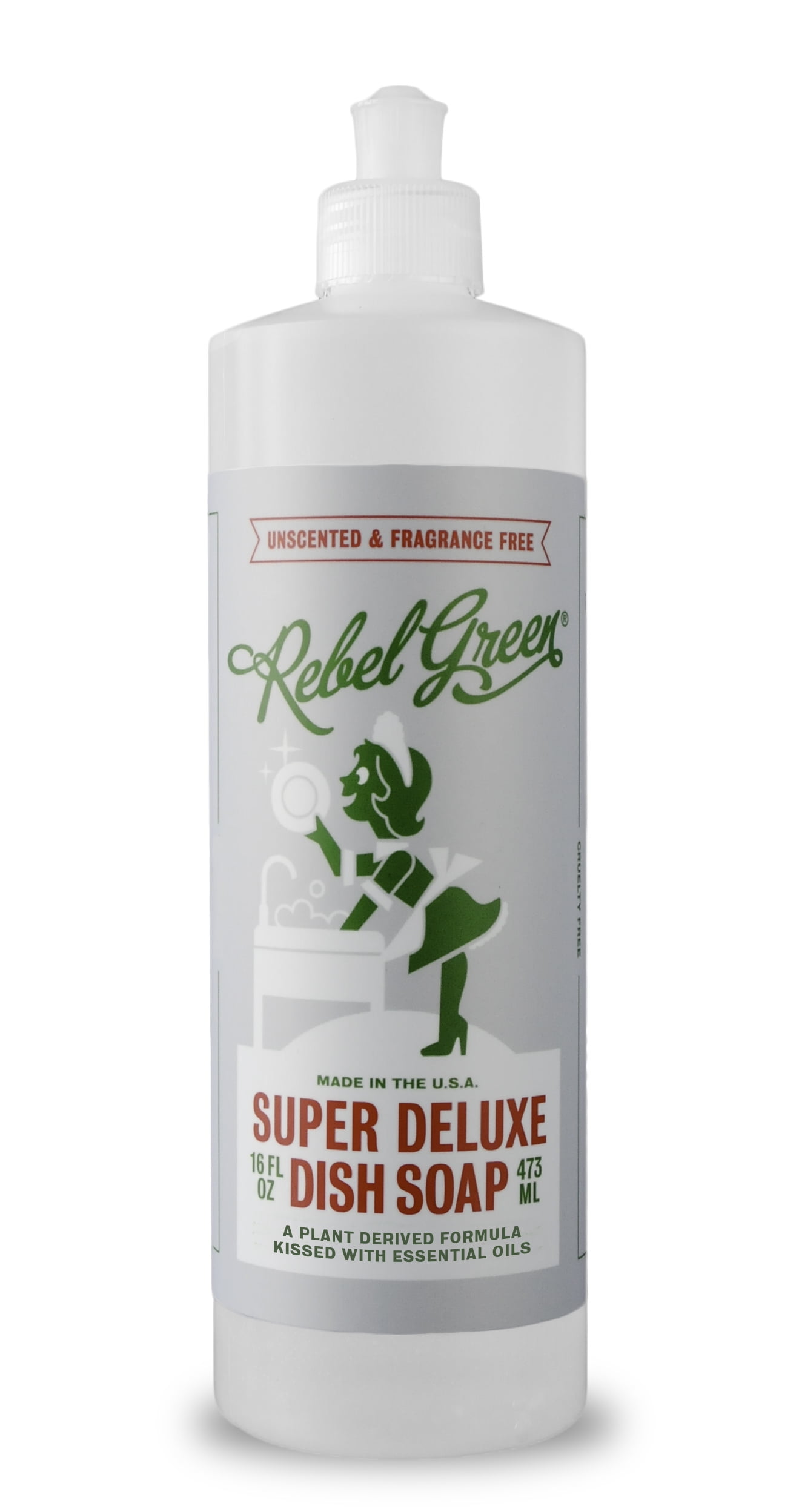 Rebel Green Unscented Super Deluxe Dish Soap