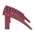 thumbnail image 4 of Hawthorne Collections Transitional Solid Wood Outdoor Ottoman in Red, 4 of 15