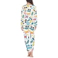 thumbnail image 3 of FOR U DESIGNS Beach Crab Pajama Sets for Women 2 Piece Long Sleeve Tops Size M Sleepwear Loungewear Pjs Sets with Pockets Nightwear Pants for Women Pjs Winter, 3 of 6