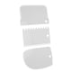 thumbnail image 4 of Naiovety 3 unids/set de herramientas de decoración de pasteles de plástico rascadores rebanadores panadería más hogar tienda Herramientas y accesorios para hornear Blanco, 4 of 6