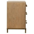 thumbnail image 5 of Maklaine 3-Drawer Contemporary Wood Nightstand in Sand Wash Finish, 5 of 10