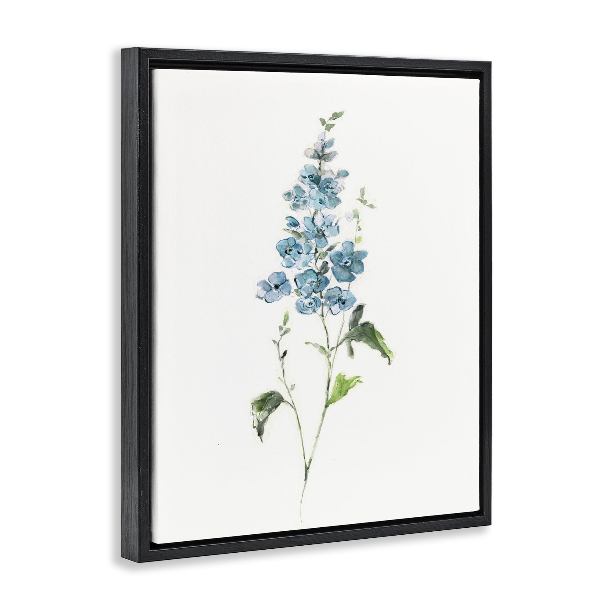 Stupell Industries Natural Spring Herbs Black Framed Floater Canvas Wall Art, design by Sally Swatland