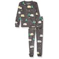 thumbnail image 1 of Pyjama en Velours à Manches Longues pour Filles, Charbon, 2T, 1 of 1