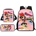 thumbnail image 1 of Conjunto de 3 piezas para niños y niñas, mochilas escolares de gran capacidad, bolso de hombro, estuche para lápices, regalo, 1 of 4
