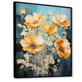 thumbnail image 2 of Designart "Vivacious Buttercups In Bold Strokes I" Buttercups Floater Framed Canvas Wall Art, 2 of 5
