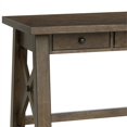 thumbnail image 3 of Scott Living Denman Transitional Wood Writing Desk with 3 Drawers in Brown, 3 of 9