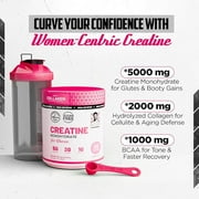 Old School Labs 5000mg Creatine Monohydrate Powder with Collagen Supplements for Women, 8.57 oz