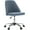 Blue, variant on MCQ Stylish Twill Upholstered Lounge Office Desk Chair, Height-Adjustable Chair, Dark Grey