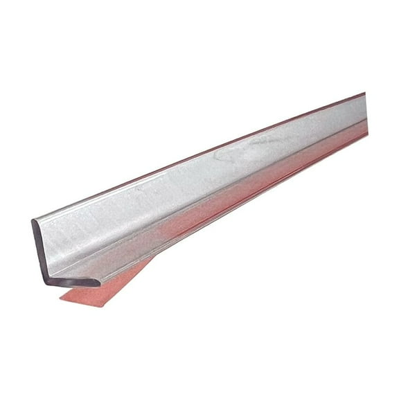 Gordon Glass® Crystal Clear L-Shape Polycarbonate w/ Pre-applied Tape - 84" Long