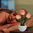 thumbnail image 3 of Led Tulip Night Light Simulation Flower Table Lamp Home Decoration Atmosphere Lamp Romantic Potted Gift For Office/room/bar/cafe, 3 of 5