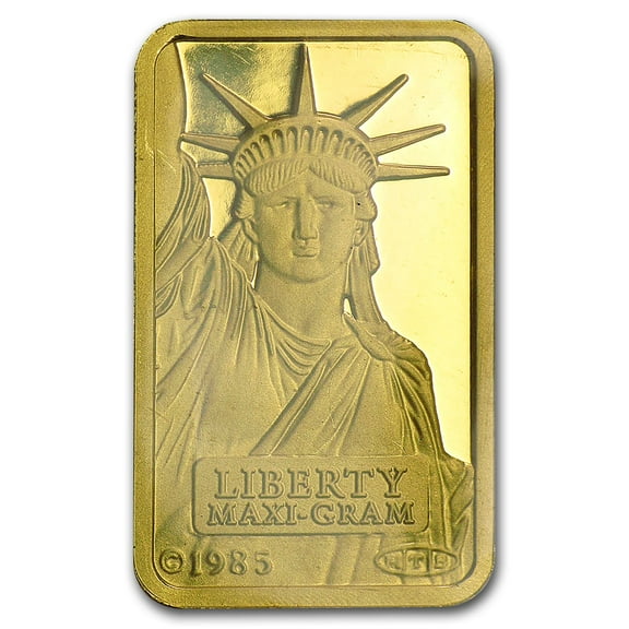 5 gram Gold Bar - Credit Suisse Statue of Liberty (Classic Assay)