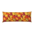 thumbnail image 2 of KLL Ultra Soft Microfiber Body Pillow Cover/Pillowcases 20"x54" with Hidden Zipper Closure-Autumn Leaves, 2 of 8