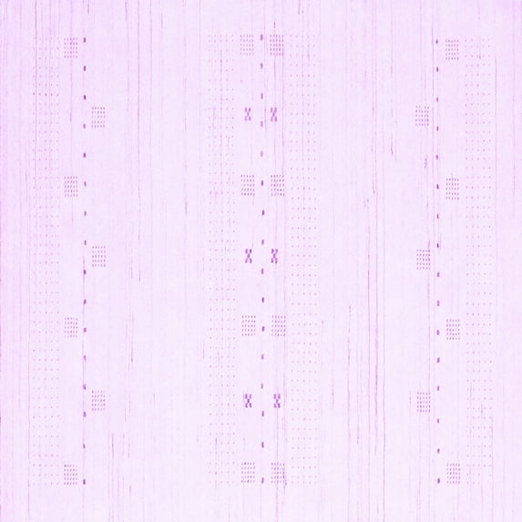Ahgly Company Indoor Square Solid Purple Modern Area Rugs, 5' Square