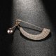 thumbnail image 2 of Cárdigan de Perlas de Cristal para Mujer Sunnimix Clip de cárdigan con diamantes de imitación dorado, 2 of 8