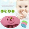 Baby Kids Food Feeding Mambobaby Silicone Sucker Dinner Plate Snack Mat Feeding Tableware Slip-Resistant Placemat