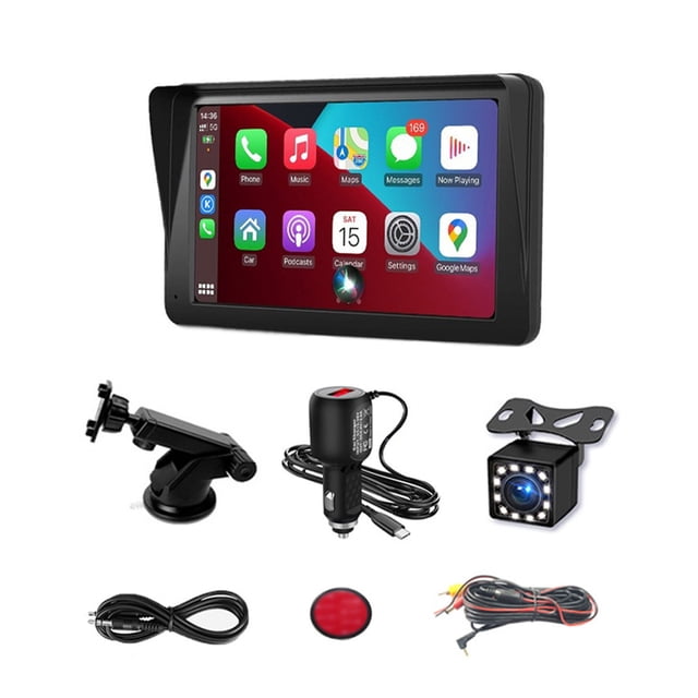 tredstone Récepteur Radio Stéréo Portable 7 Pouces Écran Tactile IPS Connectivité Bluetooth Caméra 12LED
