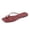Red, variant on Flat Strappy Sandals for Women Comfortable Dressy Slip-On Summer Flip Flops Sandals with Memory Foam Cushioning