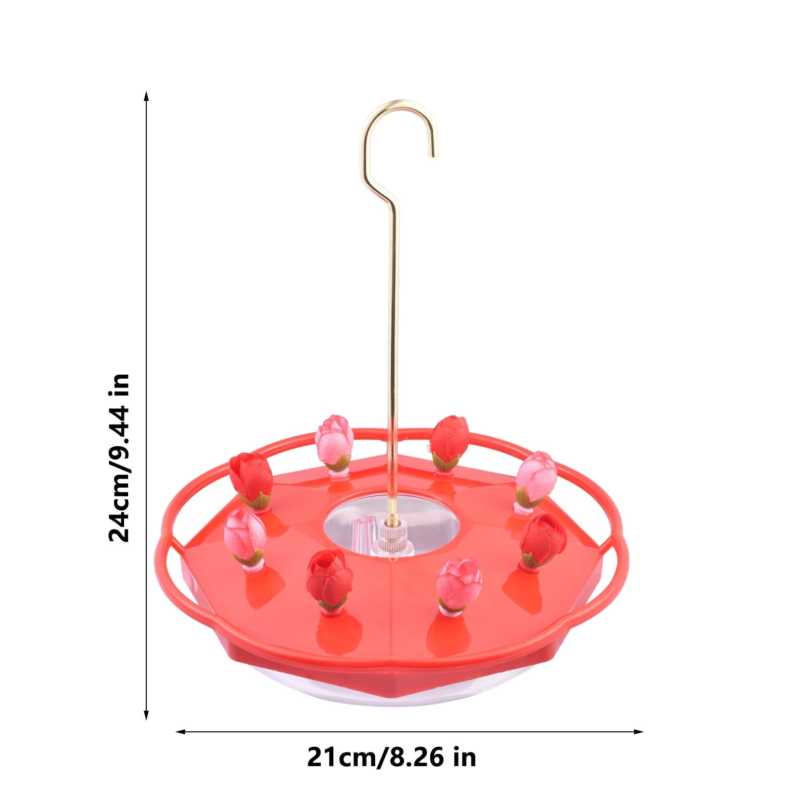 CVLNCYCLING 8 Holes Hummingbird Feeder, Outdoor Water Dispenser Drinking Cup, for Courtyard Garden, Bird Lovers Supplies