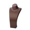 thumbnail image 3 of Expositor de busto para collares, soporte de maniquí para collares, elegante estante de almacenamiento, organizador de joyas de cuero sintético para 14 cm x 7 cm x 27 cm, 3 of 10