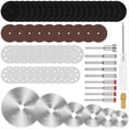 thumbnail image 3 of Juego de Ruedas de Corte, Juego de Discos de Corte para Herramienta Rotativa con Vástago de 1/8 de Pulgada, Hojas de Circular HSS (6 Piezas), Disco de Corte de Diamante., 3 of 5