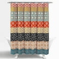 thumbnail image 2 of Binwennn Bathroom Clear Curtain Liner Bathroom Curtain Shower Set with Rug Light Bohemian Striped Shower Curtain Colorful Design 72 x 72 Inch Bathroom Decoration, 2 of 2