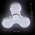 thumbnail image 4 of Hand Finger Rotation Toy with 18 Variable LED Light 3 Leaf Kids Fingertip Gyroscope Toy White, 4 of 4