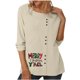 thumbnail image 1 of Camisas Navideñas Para Mujer, Camisetas de Manga Larga, Blusa Holgada Con Estampado Navideño de Cuello Redondo A La Moda, Jersey Odeerbi ODB200537, 1 of 8