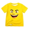 thumbnail image 3 of Bainana Cartoon Print Tshirts For Teen Kids Boys Girls Short Sleeve Crew Neck Pullover T Shirt Fashion Cute Youth Child Loose Fit Summer Tops Yellow Size 4-5 Years, 3 of 6