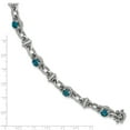 thumbnail image 2 of Sterling Silver London Blue Topaz Bracelet, 2 of 2