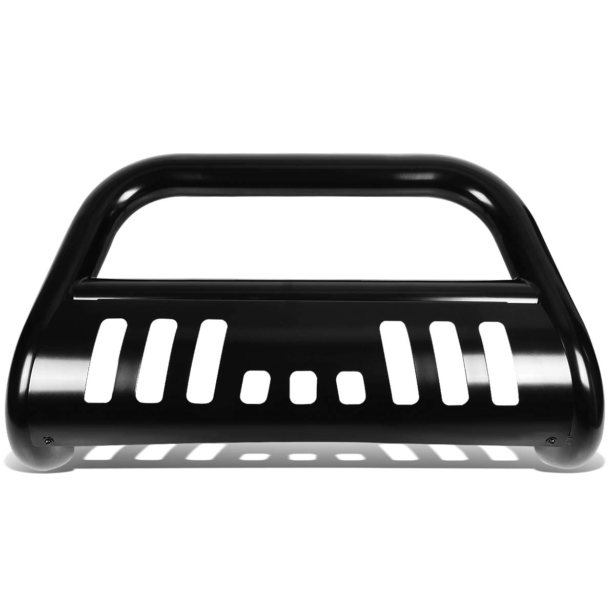 For Ford Super Duty//Excursion 3 Bumper Push Bull Bar+Removable Skid Plate Black