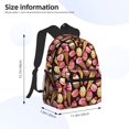 thumbnail image 2 of Lukts Ice Cream Cake for Backpack, Unisex Laptop Computer Large Capacity Backpack, Suitable for Business, School, Travel, 2 of 6