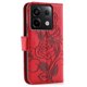 thumbnail image 5 of For Xiaomi Redmi Note 13 Pro 5G Poco X6 5G Case Wallet Stand Imprinted Rose Butterfly PU Leather Pho, 5 of 5