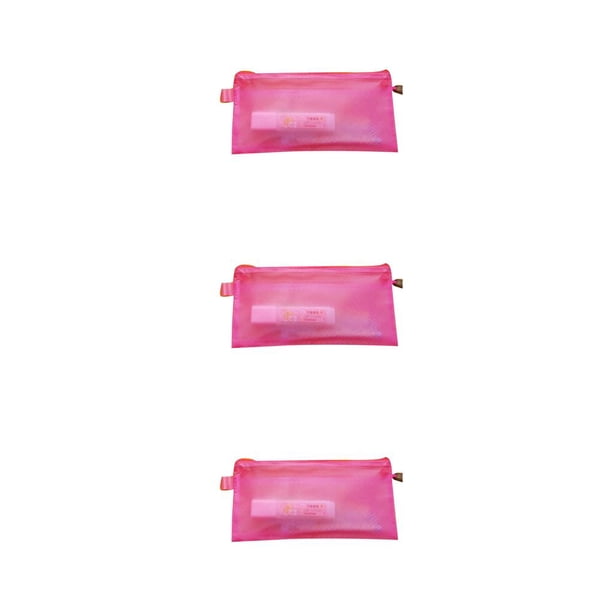 Methold Bolsa transparente de doble rejilla con cremallera para documentos, suministros de papelería de oficina, PVC, A4/A5/A6/B5 Type5 NO5