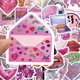 thumbnail image 3 of 58 Pegatinas Pink Kawaii Harajuku Girl Y2K Para Monopatín Maleta Equipaje Casco Calcomanía, 3 of 3