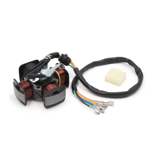 Unique Bargains 4 Pole Motorcycle Metal Copper Modified Generator Magneto Stator Coil for QJ125