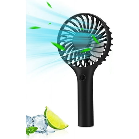 

Portable Handheld Fan 3 Speeds Mini Portable Fan Powerful Wind Hand Fan with Large Battery Battery Operated Small Personal Fan for Indoor Outdoor Travel Concert Summer Gift.
