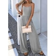 thumbnail image 6 of PRETTYGARDEN Jumpsuits for Women Sleeveless Strap Wide Leg Date Night Rompers Beach Vacation One Piece Summer Outfits, 6 of 9