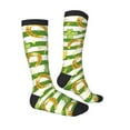 thumbnail image 4 of Lsque Watercolor St Patrick Day Printed Crew Socks Men's Women's LightWeight Thin Casual Calf Socks ,Knee High Socks,Cotton Socks, 4 of 9