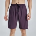thumbnail image 6 of Men's Casual Athletic Running Solid Color Shorts, Quick Dry Gym Workout Elastic Waist Shorts with Pockets, 6 of 7