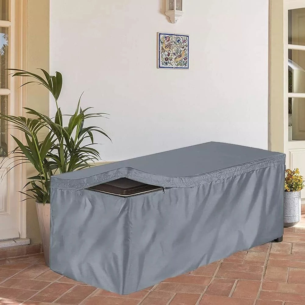 Oxford Waterproof Patio Box Cover for Outdoor Storage and Furniture Protection