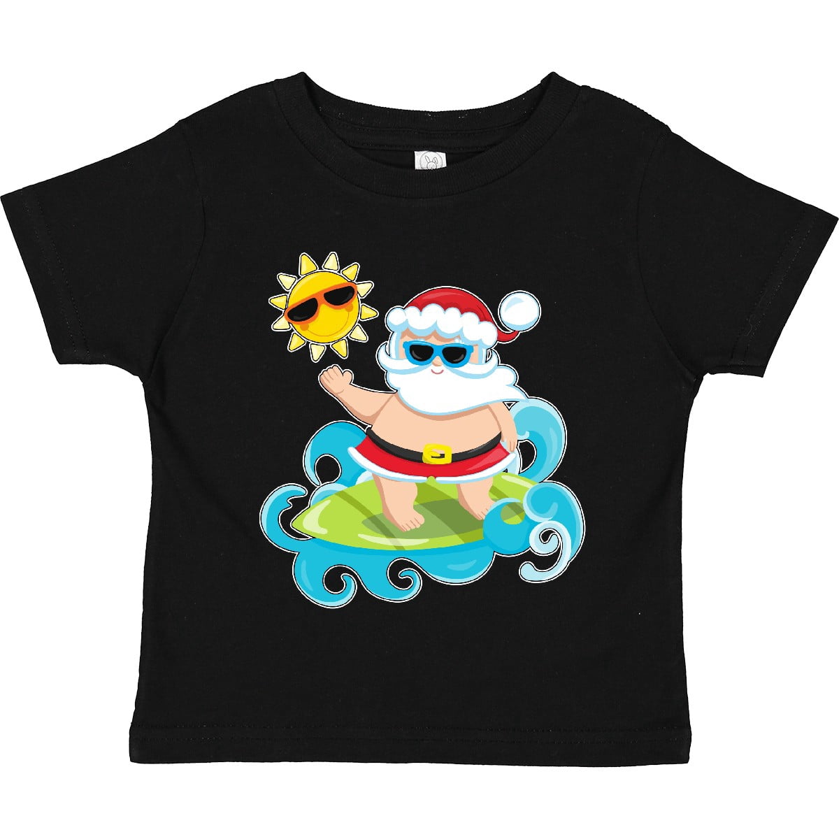 Inktastic Surfing Santa Boys or Girls Toddler T-Shirt