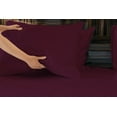 thumbnail image 5 of Queen Size Luxurious 4 Piece Sheet Set for Women & Men, Oeko-TEX Certified, Burgundy, 5 of 7