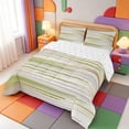 thumbnail image 2 of Erosebridal Modern Stripes Full Size Comforter Sets,Geometric Line Pattern Bedding Comforter Set,Reversible,3-Piece,1 Comforter and 2 Pillowcases, 2 of 7